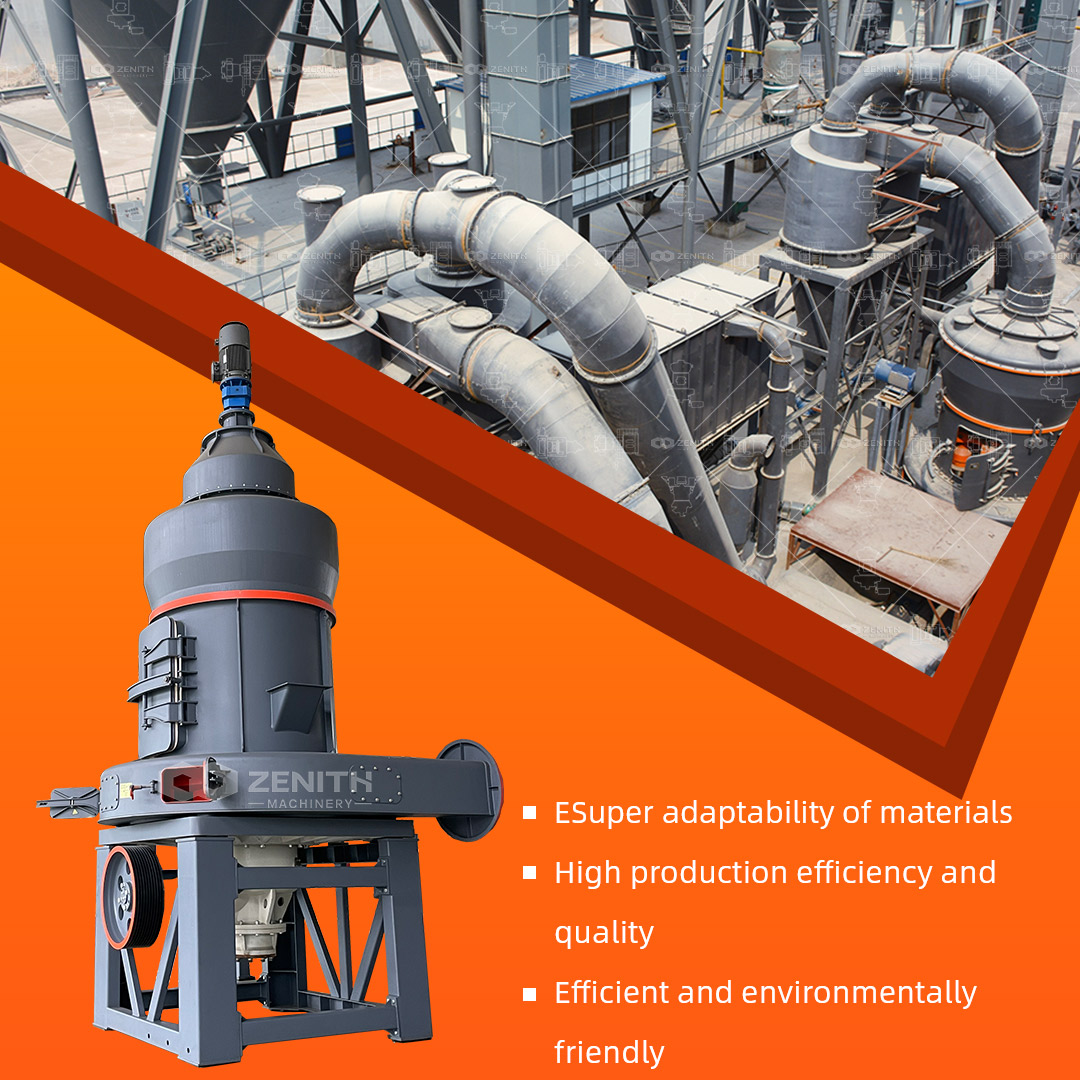 ZENITH machinery factory with ISO CE certification for grinding mills